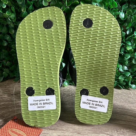Havaianas Kids Top Minecraft Olive Flip Flops Size 11/12c - Picture 7 of 9